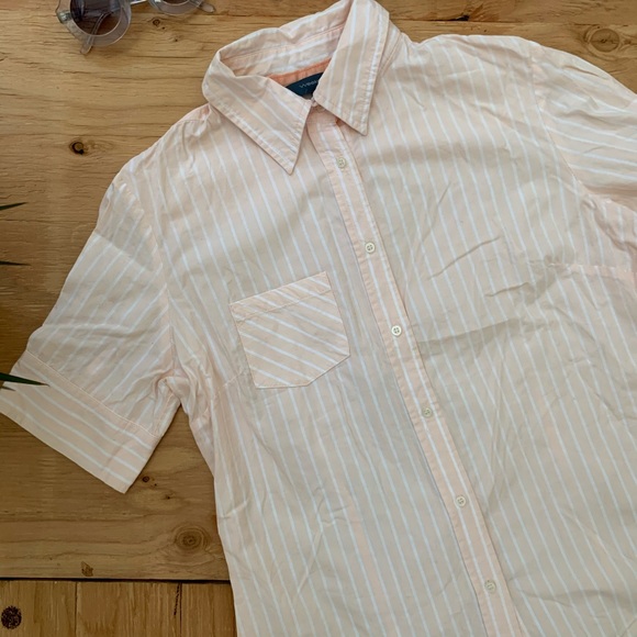WEEKEND Pink Striped Cotton Button Down - Picture 2 of 8